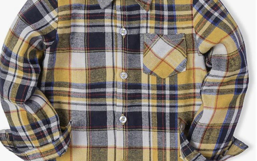 Toddler Long Sleeve Plaid Shirts – Just $10.49 shipped!